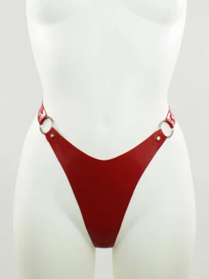 Latex O-Ring Thong