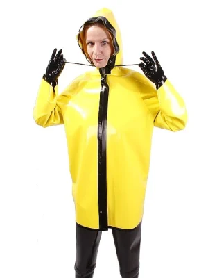 Latex rain jacket