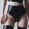 Latex Rubber high waisted knickers