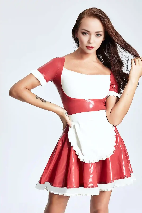 Latex Serveur Fminin Waitress Uniform - Latex UK Shop