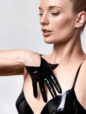 Latex Sliced Gloves