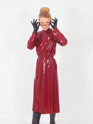 Latex smock with belt and options