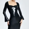 Latex Hot Stripes Dress