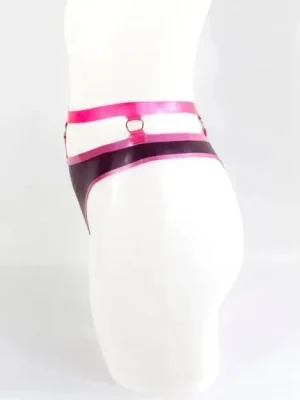 Latex Thong With Contrast Trims