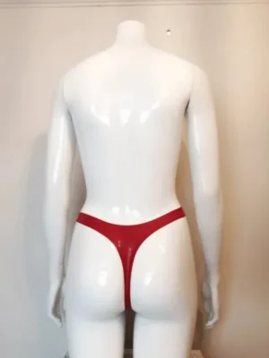 Latex Thong with cut out Heart