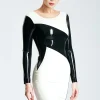 Latex Suzie Wong Cheongsam Dress