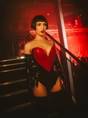 Lucie Latex Heartbeat Bodysuit