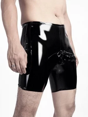 Latex Mens Sheath Jammer Shorts