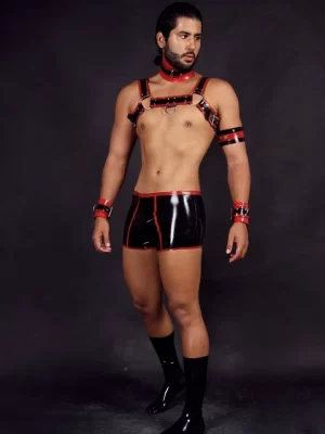 Latex Mens Club Wear Shorts