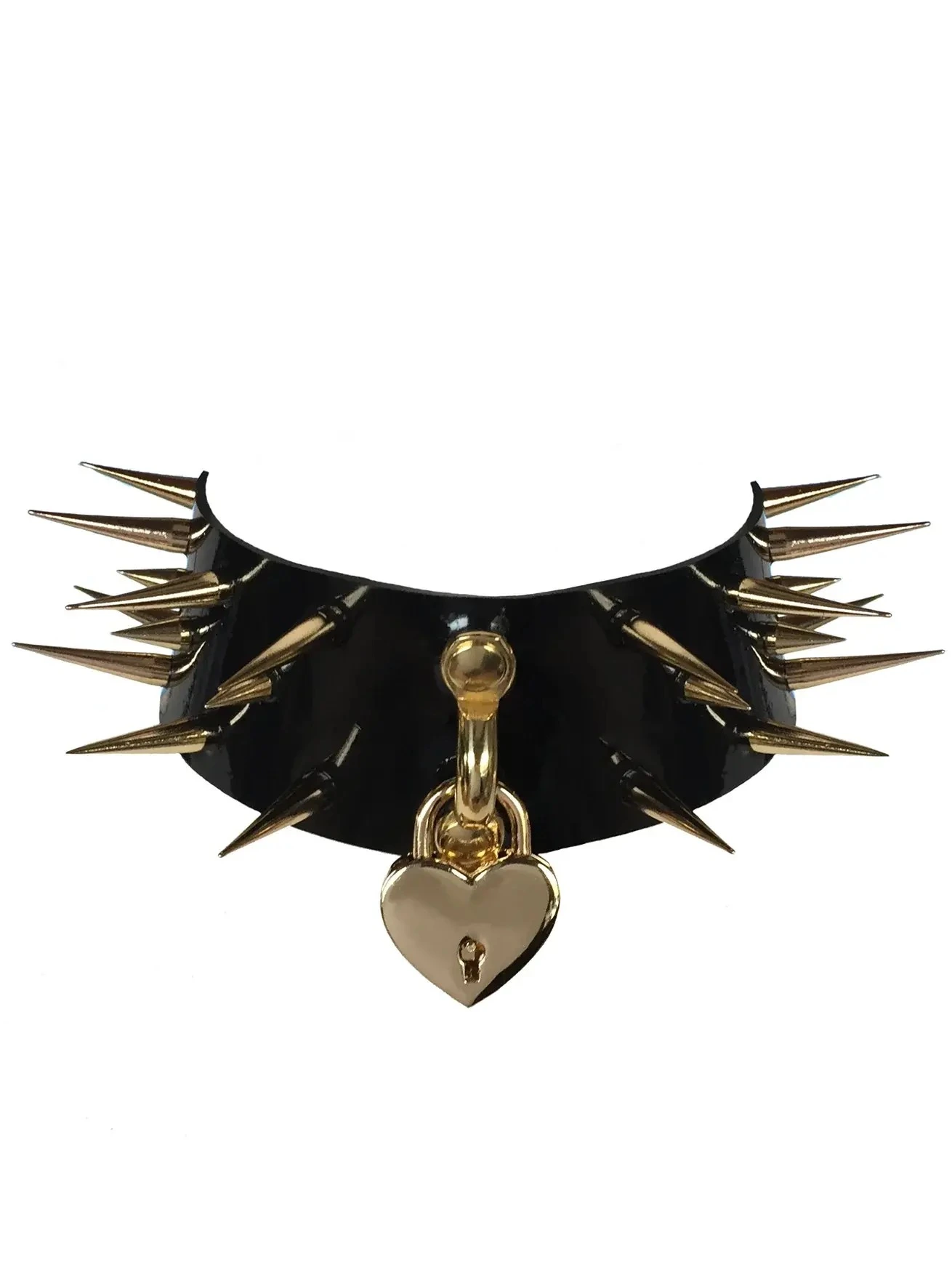 Latex Wide spiked collar Latex Wide spiked collar