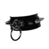 Latex Wide spiked collar Latex Wide spiked collar
