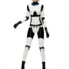High-Neck Latex Catsuit with Two-Way Crotch Zipper