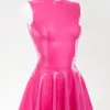 Latex Back-Open Mini Dress Latex Back-Open Mini Dress