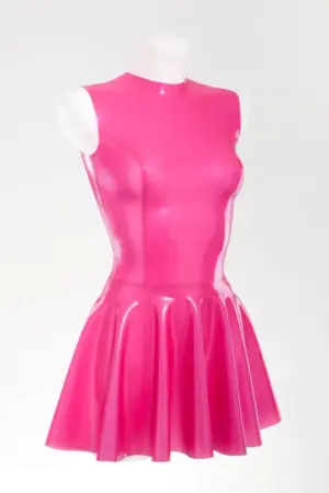 Sexy latex fit-and-flare dress Sexy latex fit-and-flare dress
