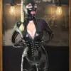 Halter Neck Latex Catsuit with Side Cutouts Halter Neck Latex Catsuit with Side Cutouts